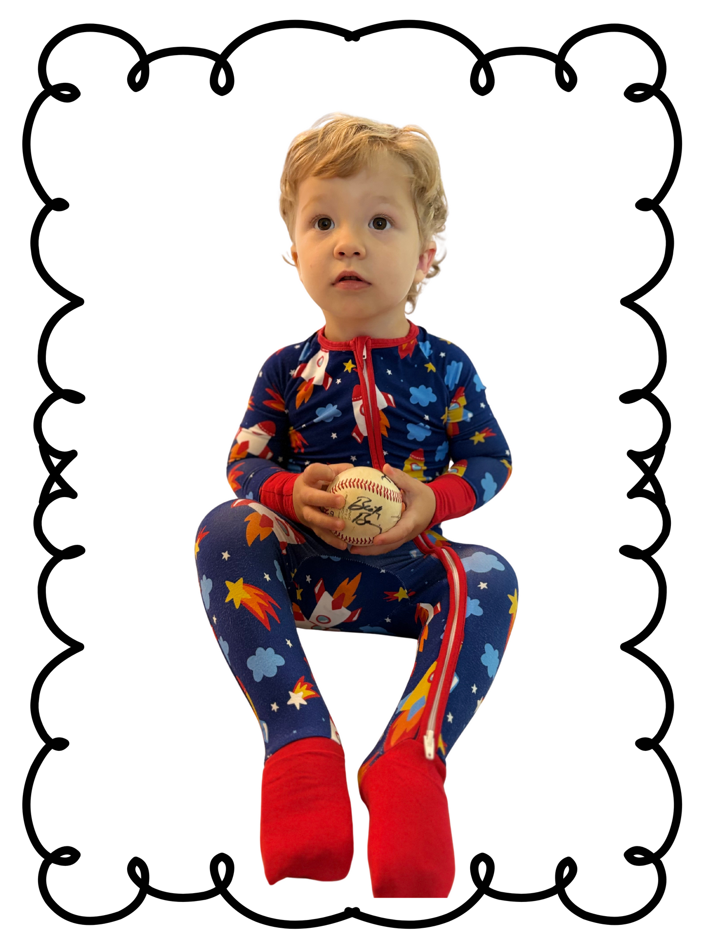 Rocket to the Moon Bamboo Pajama